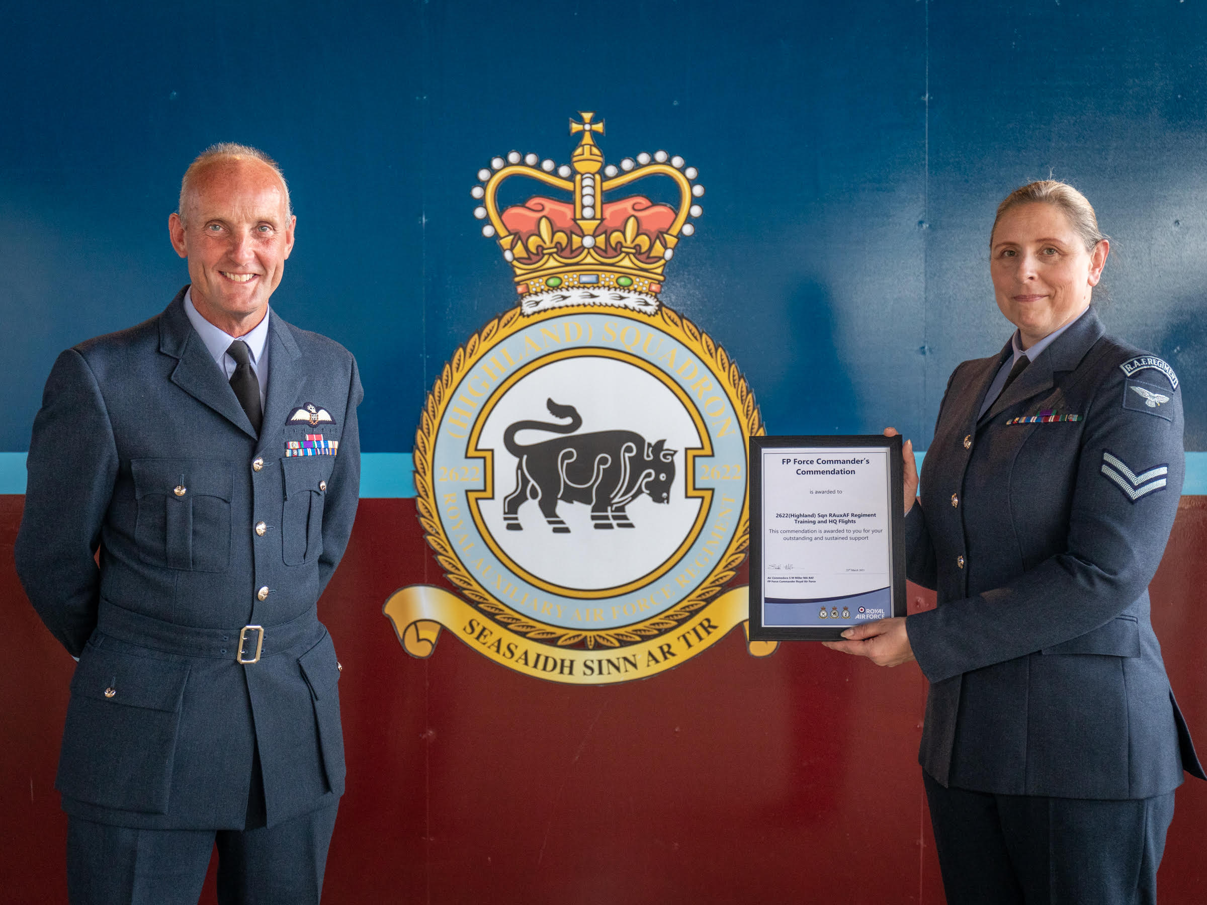 2622(Highland) Squadron RAuxAF Regt Team Award