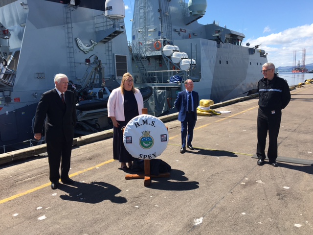 HMS Spey commissioned at Invergordon