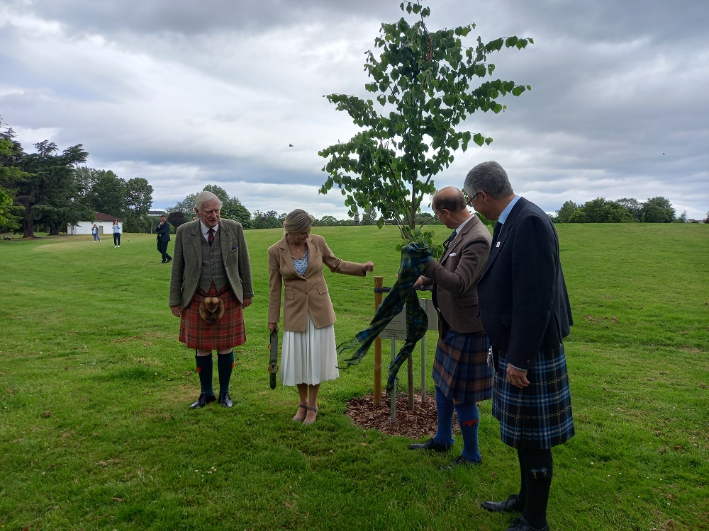 The Queen's Green Canopy plaque is unveiled