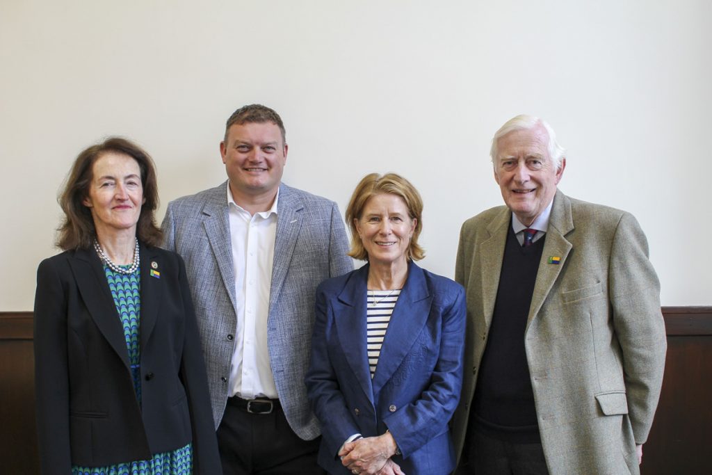 From left: Vice Lord – Lieutenant Nancy Robson, Richard Forsyth, Lucy Mackenzie and Lord – Lieutenant Seymour Monro