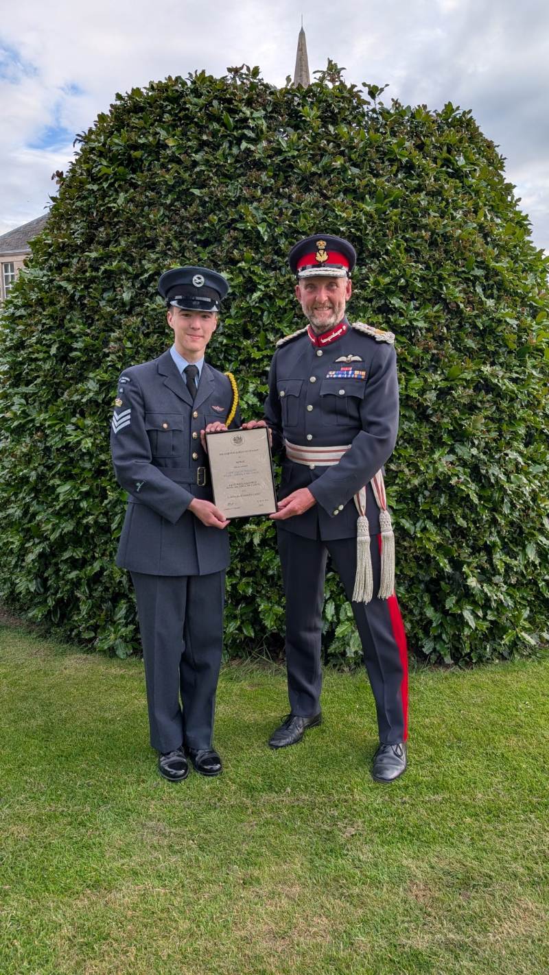 Welcome to the new Lord Lieutenants Cadet, Cadet Flight Sergeant Rylan Lawrence-MacAskill of 446 (Forres) Sqn RAF Cadets.