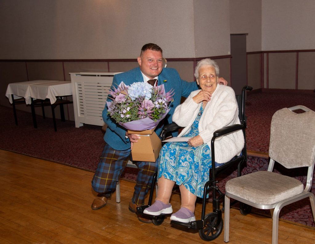 100th Birthday celebration Jean Gordon and Richard Forsyth DL